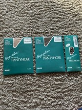 LOT Sears Hug-alon AVERAGE Sandalfoot The Only Toe Nylon Pantyhose NUDE BROWN 