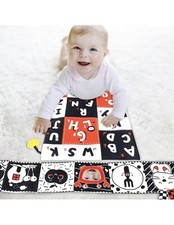 Tummy Time Toys Play Mat Newborn Infant Sensory Toys 3D Crinkle Soft Toy