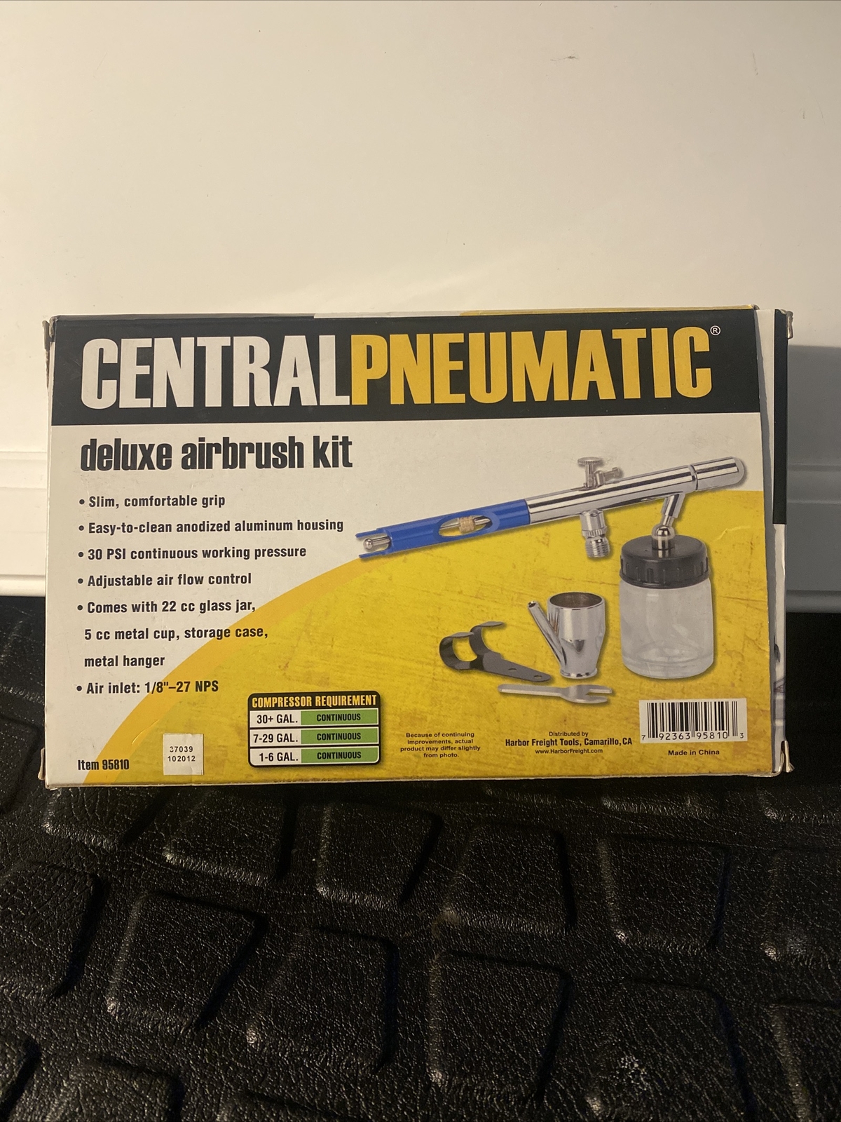 Central Pneumatic Deluxe Air Brush Kit w/ Case eBay