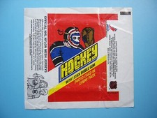 1977/78 TOPPS NHL HOCKEY CARD WAX PACK WRAPPER MIKE PALMATEER ROOKIE MJ SHARP+
