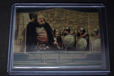GAME OF THRONES VALYRIAN STEEL SE GOLD PARALLEL BASE KING ROBERT