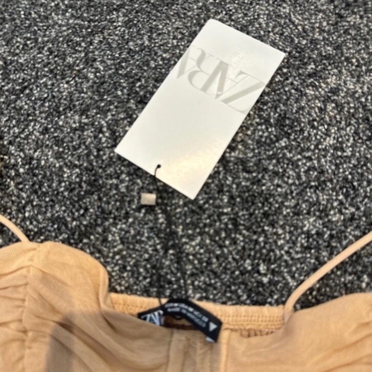 Zara Women’s Taupe Corset Top Size Medium Brand New Women’s eBay