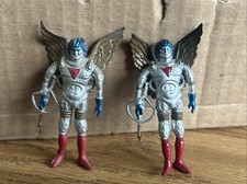 Colorforms Outer Space Men - Lot of Two Vintage 2.5 inch Figures 1980s 