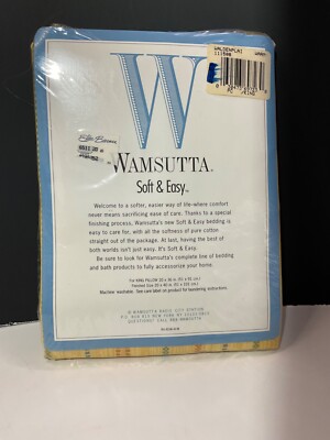 Vintage Wamsutta Walden Plaid-Warm King Pillow Case Set of New