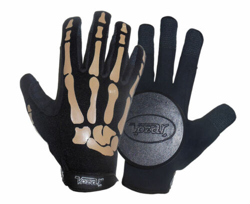 Longboard/Sliding/Free Ride Gloves with Quality Pucks Black. - Picture 1 of 4