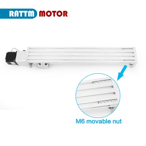 【EE. UU.】Actuador guía lineal de 80 mm de ancho 100-600 mm de carrera efectiva y motor paso a paso 57 - Imagen 5 de 9