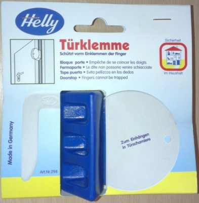 HELLY TÜRSTOPPER FARBE BLAU X NICHT DIE FINGER DRÜCKEN DIE TÜR KLOPFT NICHT