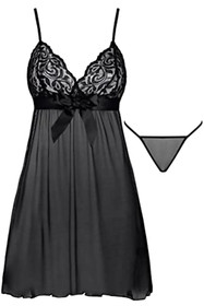 Women's Sexy-Lingerie Babydoll G-string Sleepwear Underwear Lace Dress Nightwear