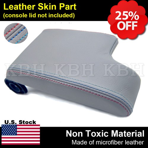 Fits 9904 BMW E46 Gray Leather Console Lid Armrest Cover M3 M Tech Sport Stitch eBay