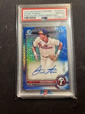 2022 Bowman Chrome Gavin Tonkel Auto RC HTA CHOICE Refractor /150 PSA 10