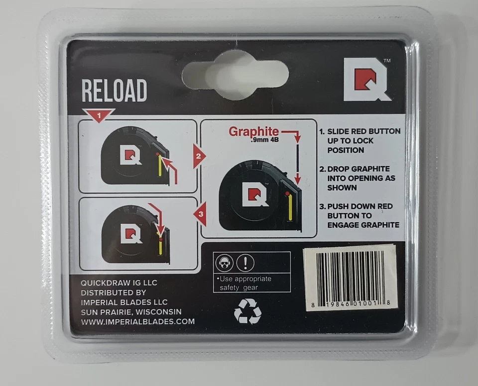Quickdraw QDGR-2x10 0.9MM Graphite 4D Quickdraw Reload Bonus One Pack  - Image 3 of 3