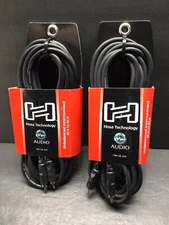 Hosa CRA-120 Dual RCA to Dual RCA Stereo Interconnect Cable 20' Free Ship 2 Lot