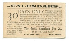 GIRL HOLDING FLOWERS. LITHOGRAPH, COLOR. CALENDAR ADVERTISEMENT. N.Y.