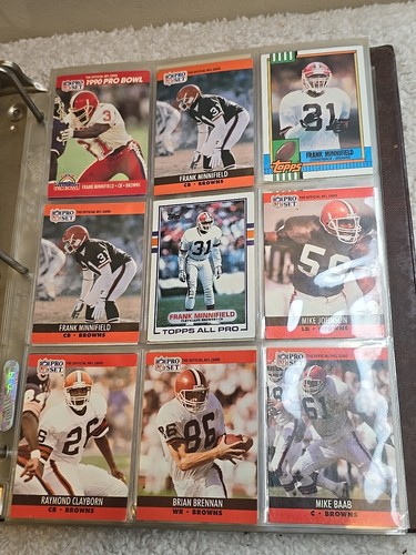 Cleveland Brown Football Cards 116 Total Binder Included 1990'S - Picture 8 of 24