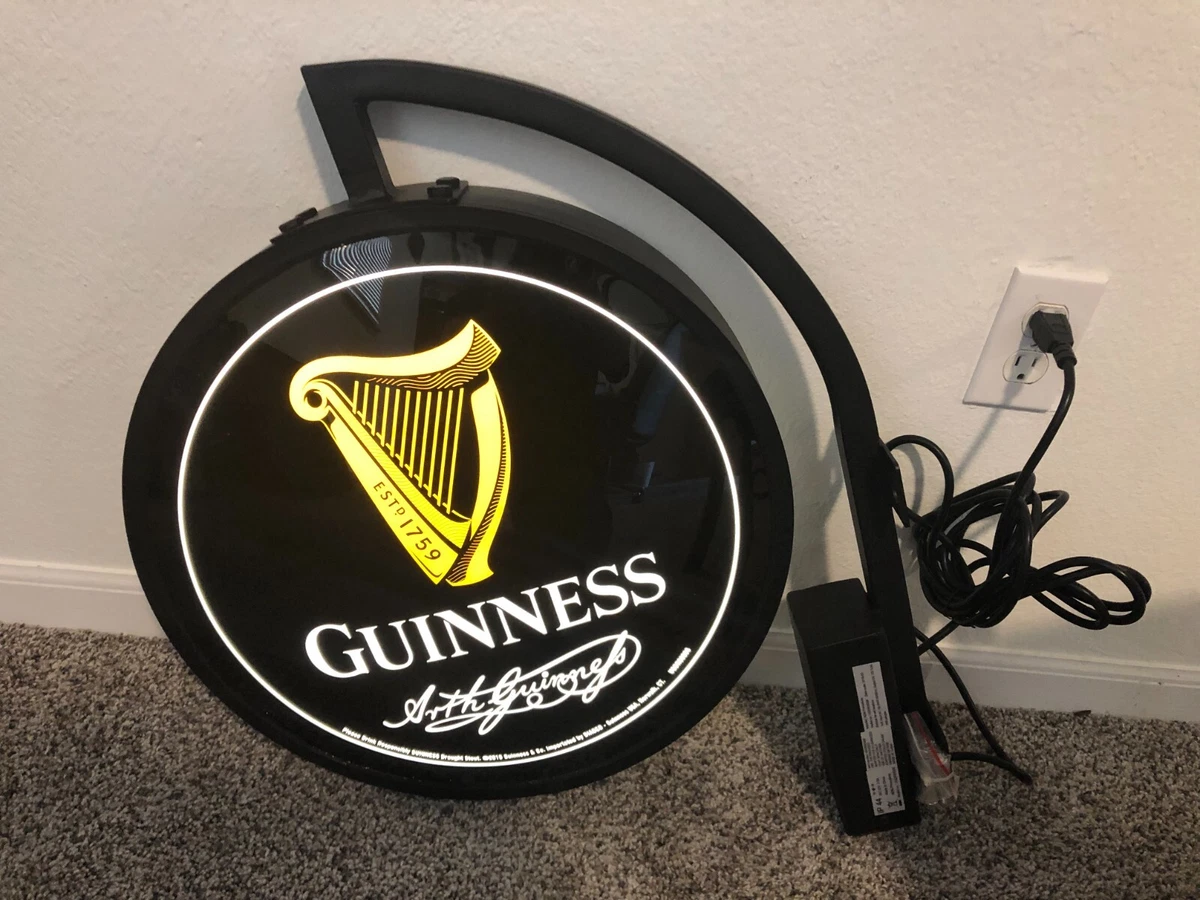 Light up guinness sign deals