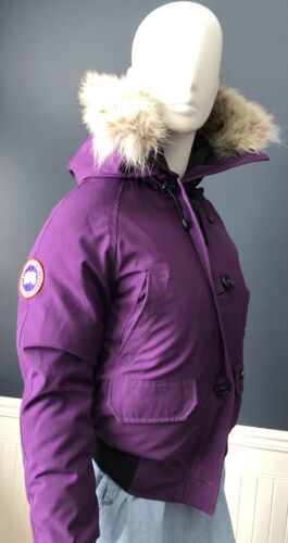 CANADA GOOSE Womens Chilliwack Jacket Bomber Xsmall Purple 9.5/10 Wow - Photo 1 sur 11