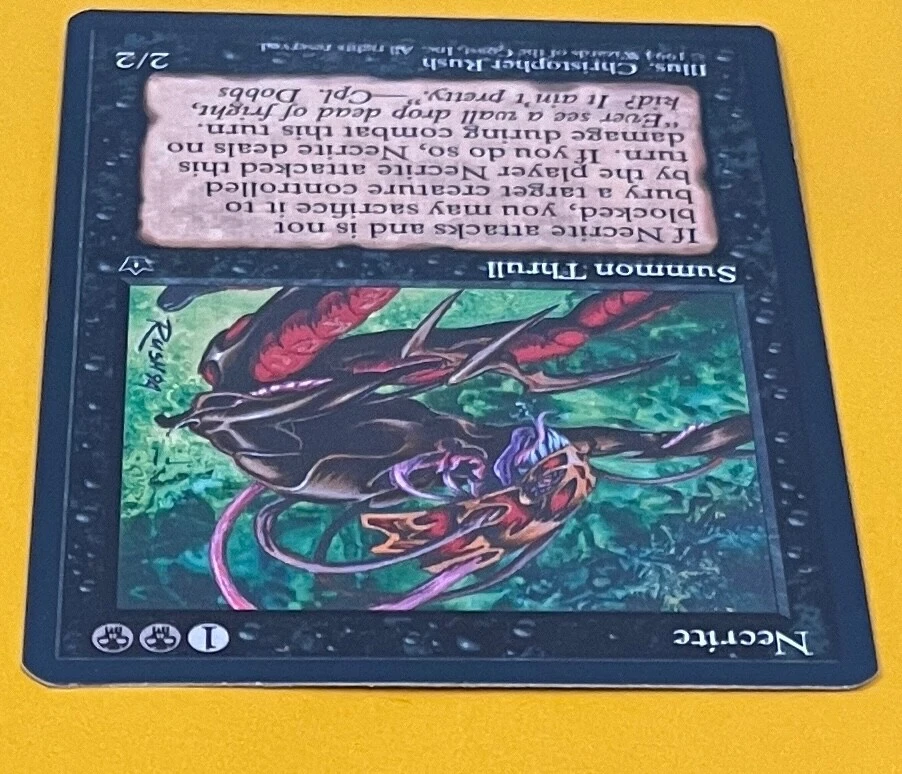 MTG NECRITE (Rush) Fallen Empires  (Wyvern Back) (OldManMTG 007-565) - Image 4 of 4