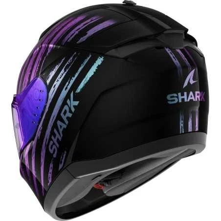 CASQUE INTÉGRAL SHARK RIDILL 2 ASSYA NOIR GLITTER NOIR - Photo 3/3