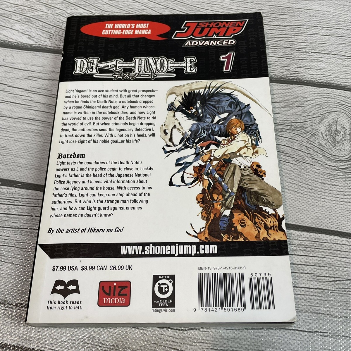 Death Note Vol. 1 English Manga Tsugumi Ohba Takeshi Obata Shonen