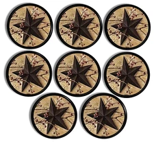 Country Barn Star Cabinet Knobs Rustic Kitchen Primitive Berry Twig Drawer Pulls