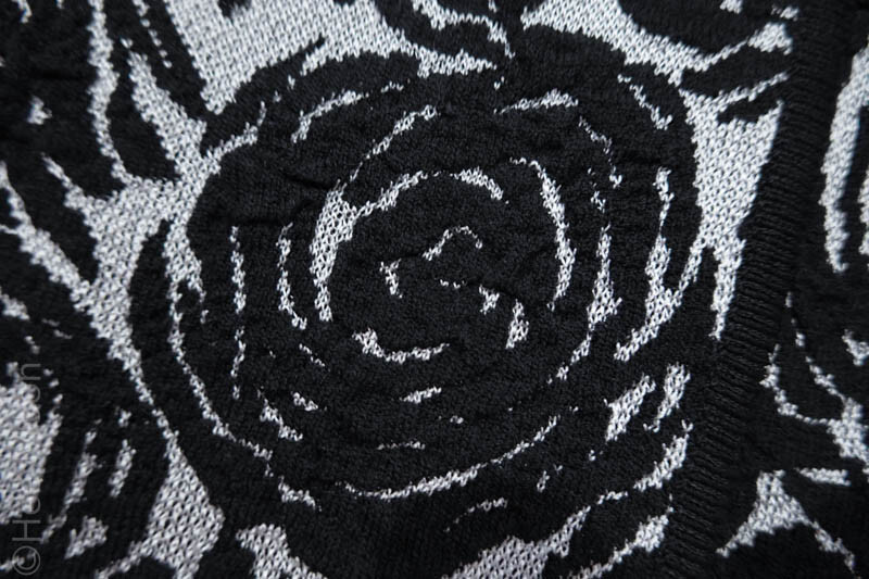 MINT! ST JOHN SILVER/BLACK FLOWER PATTERN flower-… - image 9