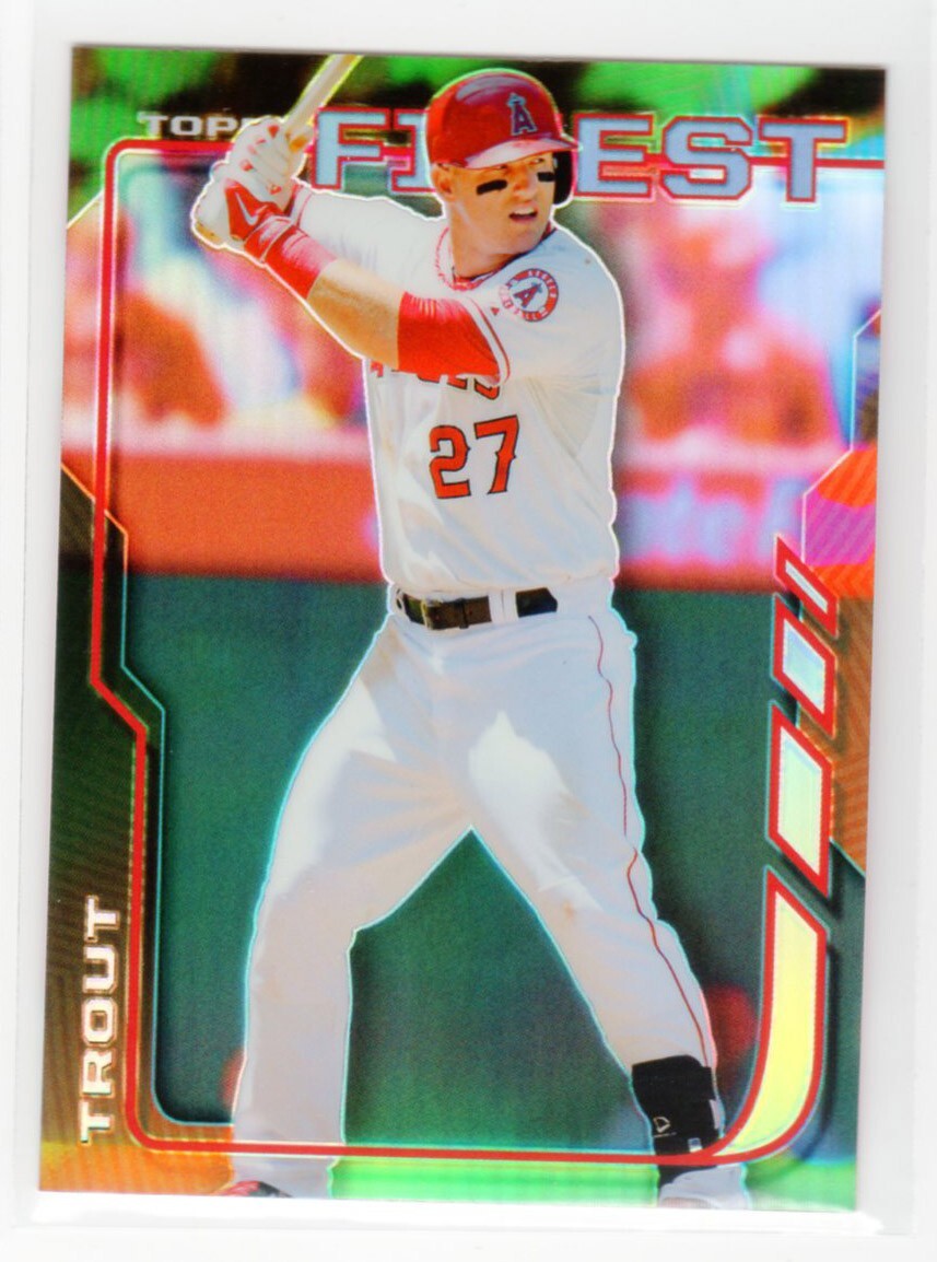 2014 Finest Refractor #100 Mike Trout