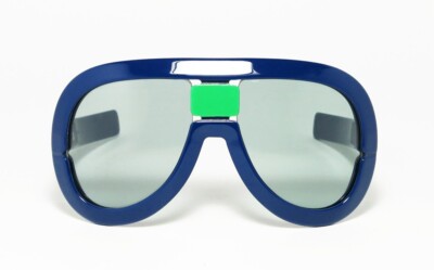 *RARE* 70s vintage blue sunglasses Vintage Blue Sunglasses Soviet Glasses USSR Glasses Old  main image 3