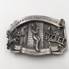 1986 American Fire Fighter Commemorative Belt Buckle 549/5000 Made In the US