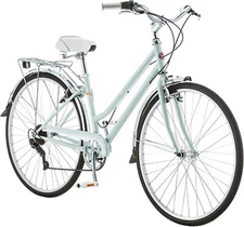 Schwinn Wayfarer  7-Speed Hybrid City Bike Bicycle Mint Green with Rear Rack
