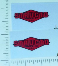 Pair Structo Red/Black Diamond Style Door Stickers ST-096