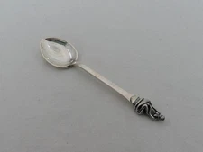 Vintage Denmark Sterling Silver Little Mermaid Small Souvenir Spoon YG-19