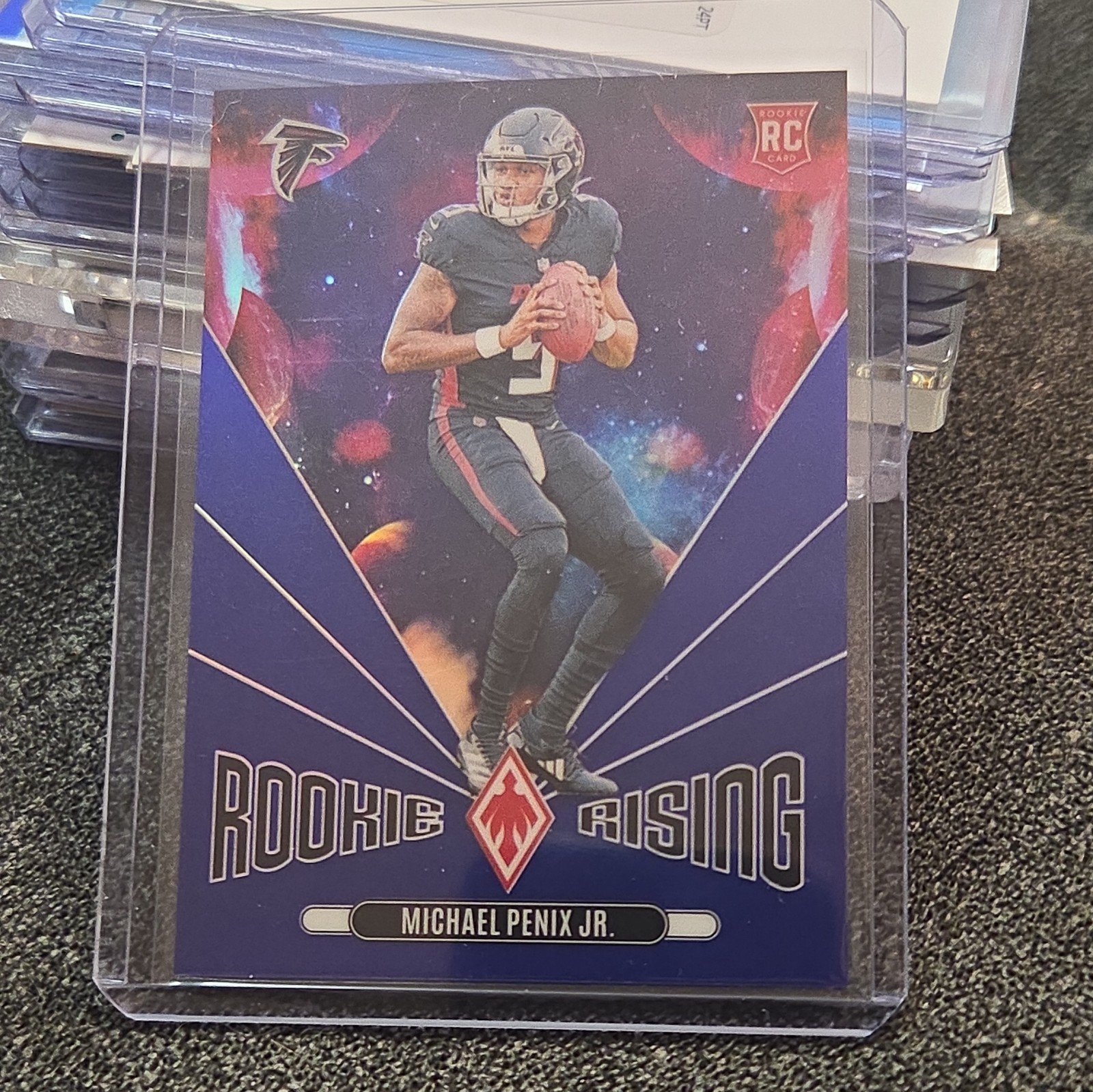 MICHAEL PENIX JR 2024 PHOENIX ROOKIE RISING BLUE /50 RC SP! HOT! INVEST! FALCONS