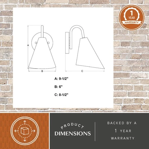 Vaxcel Lighting T0740 Hanson 10" Tall Outdoor Wall Sconce - White - Picture 9 of 12