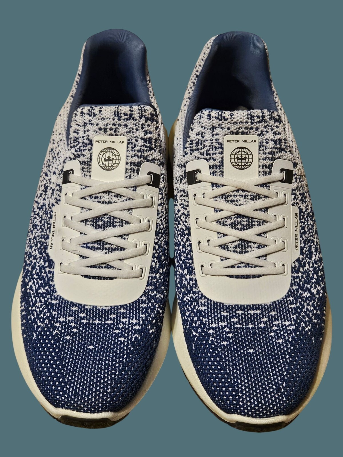 Peter Millar Blue Hyperlight Apollo Sneakers Knit… - image 1
