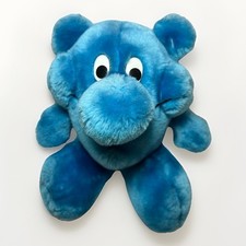 VINTAGE 1989 Kodak Kolorkins Click Bright Blue 9" Tall Plush Stuffed Animal