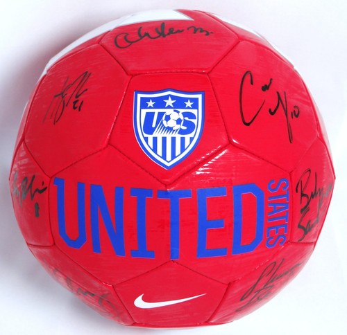 Balón de fútbol Nike autografiado por el equipo de venta libre de Estados Unidos con 9 firmas - JSA W auténtico - Imagen 2 de 12