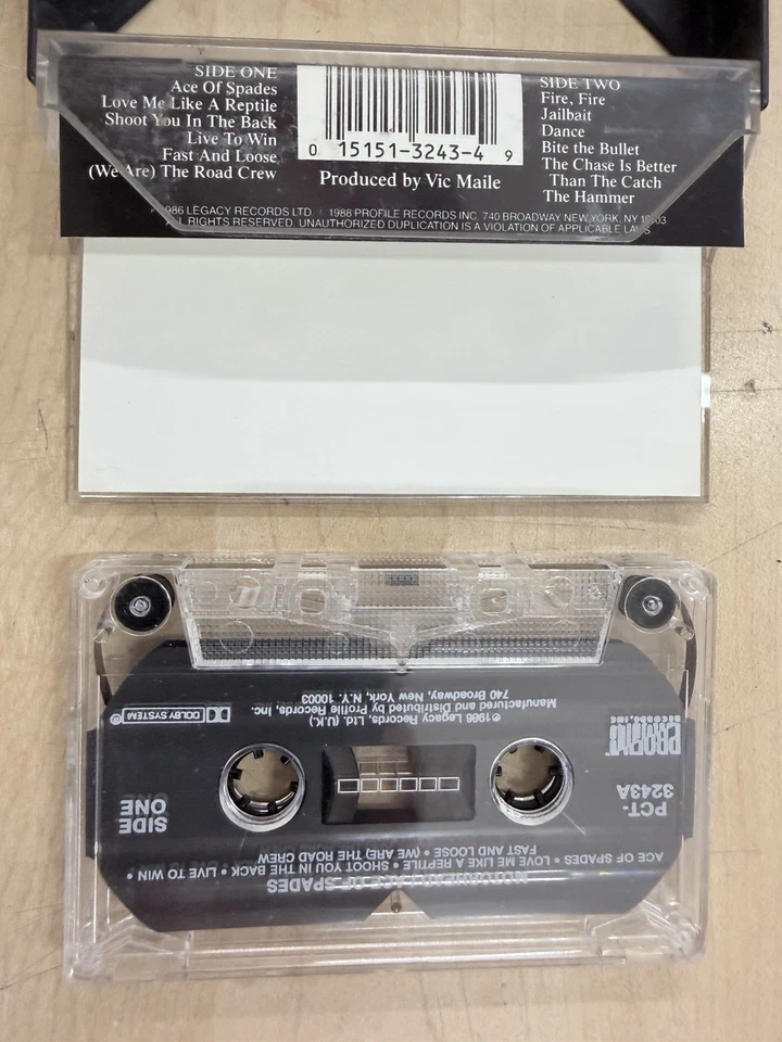 MOTORHEAD- Ace Of Spades Cassette Pre-owned - Image 4 of 4