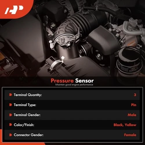 Fuel Pressure Sensor Compatible with Ford F-150, Explorer, Expedition 2004–2016 Foto 3 de 4