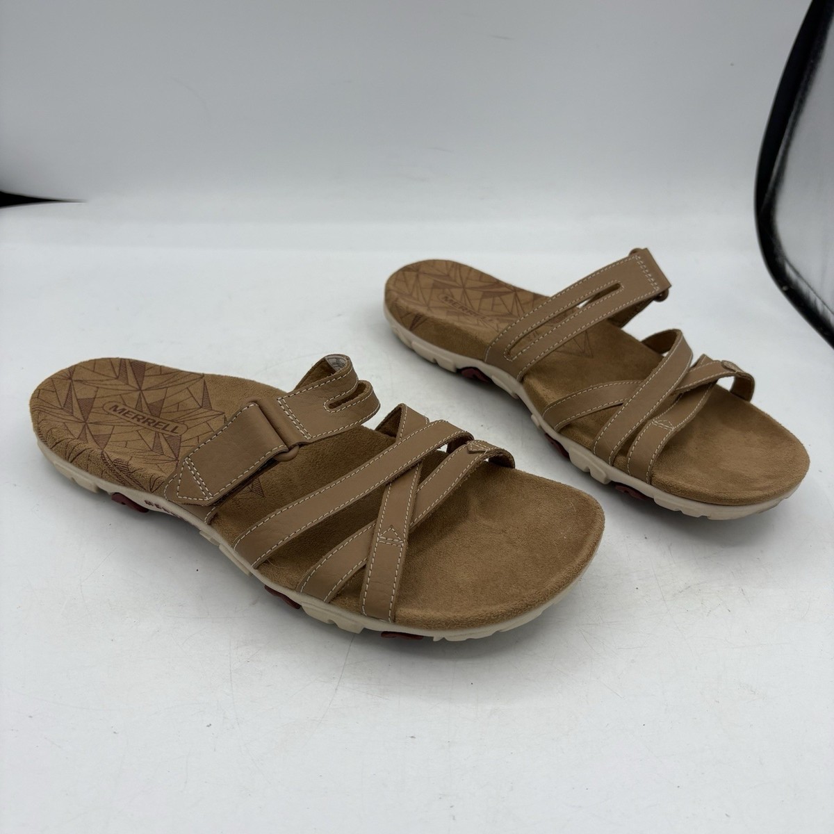 Merrell Shoes Womens Size 7 Leather Sandspur Rose Slide  display picture 1
