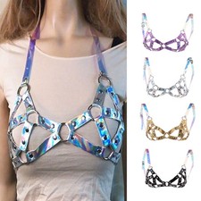 Damen Punk Harness BH verstellbar K&auml;fig Tailleng&uuml;rtel Body