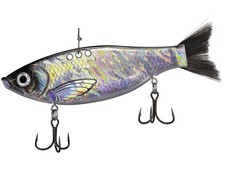 Bill Lewis Big Gizz Blade Bait Chrome Black Shad