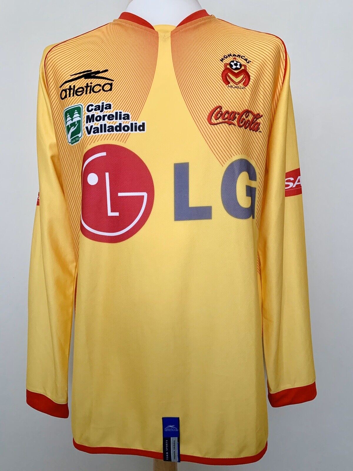 Monarcas Morelia 2008 home Atletica Mexico LG Sol Coca football shirt camiseta