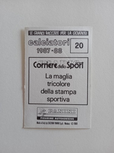 FIGURINA CALCIATORI PANINI 87/88 SCUDETTO AVELLINO n 20 CON VELINA - Imagen 2 de 2