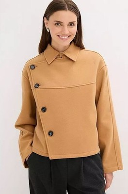 FREEMANS Kurzjacke in Wolloptik Camel UK 20 Plus (ccc713)