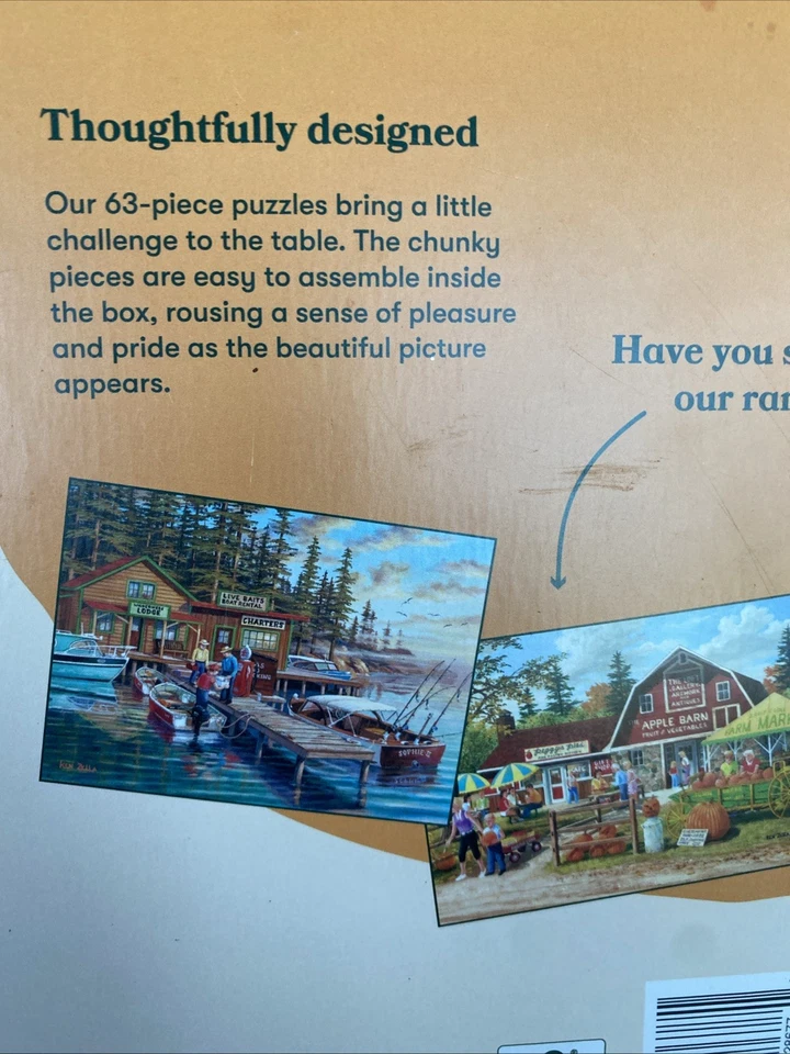 Rompecabezas Relish 63 piezas ¡Bueno para adultos con demencia reunido en caja! Foto 3 de 4