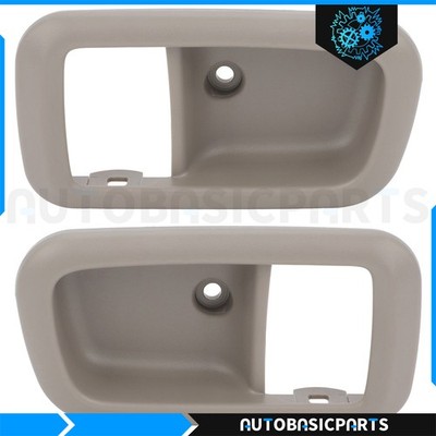 For 2000-2006 Toyota Tundra Gray 2 Pcs Rear Left Right Interior Door Handles