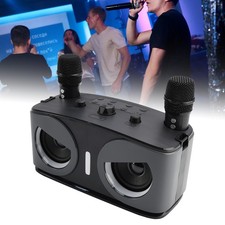 Wireless Bluetooth Speaker High Power Dual Microphone Karaoke All-in-One Audio