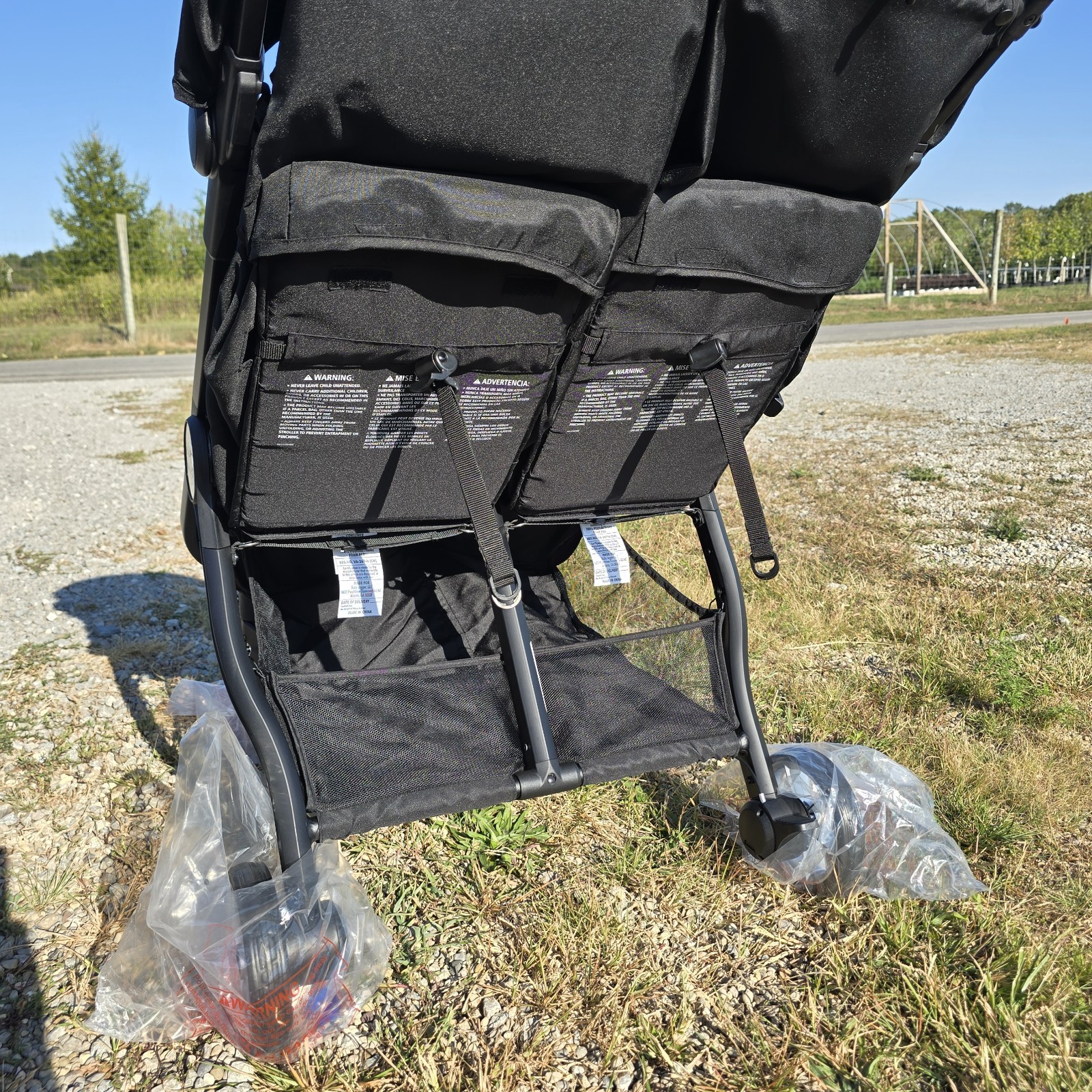 OPEN BOX NEW Baby Jogger City Tour 2 Double Stroller Black 