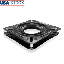 Square Swivel Boat Seat Mount 360 Degree Rotation Non Locking Heavy Duty Steel