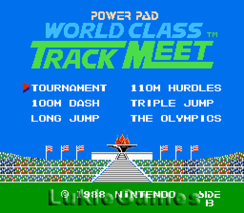 World Class Track Meet - NES Nintendo Power Pad Game
